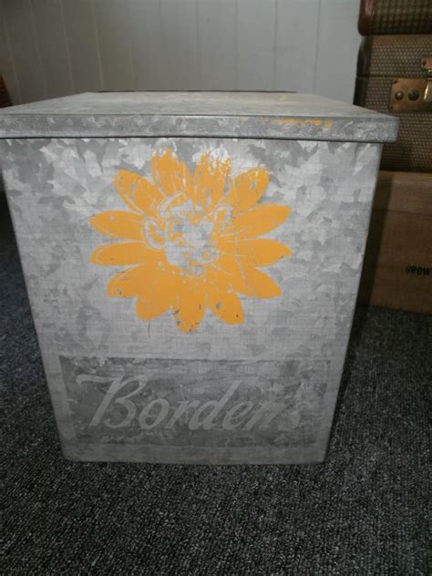 borden metal milk box|Borden Milk Box .